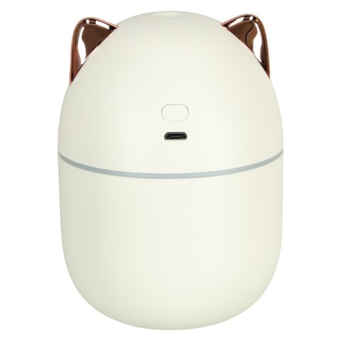 Nawilżacz powietrza dyfuzor do olejków kotek biały RGB Kik Sp. z o. o. Sp. k. Nawilżacz powietrza dyfuzor do olejków kotek biały RGB Kik Sp. z o. o. Sp. k.
