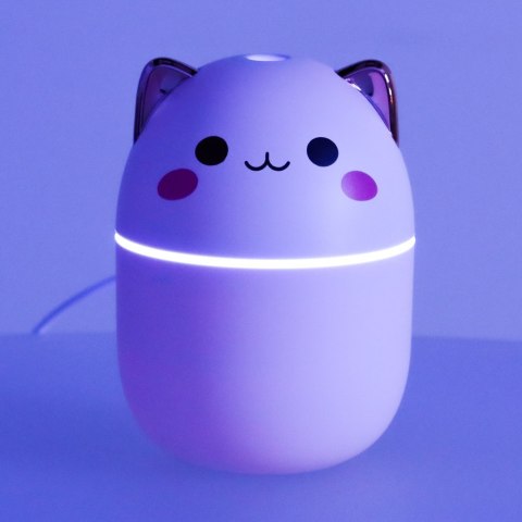 Nawilżacz powietrza dyfuzor do olejków kotek biały RGB Kik Sp. z o. o. Sp. k. Nawilżacz powietrza dyfuzor do olejków kotek biały RGB Kik Sp. z o. o. Sp. k.
