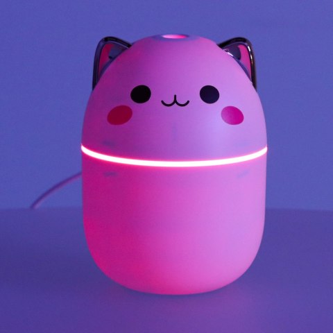 Nawilżacz powietrza dyfuzor do olejków kotek biały RGB Kik Sp. z o. o. Sp. k. Nawilżacz powietrza dyfuzor do olejków kotek biały RGB Kik Sp. z o. o. Sp. k.