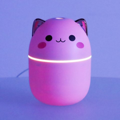 Nawilżacz powietrza dyfuzor do olejków kotek różowy RGB Kik Sp. z o. o. Sp. k. Nawilżacz powietrza dyfuzor do olejków kotek różowy RGB Kik Sp. z o. o. Sp. k.