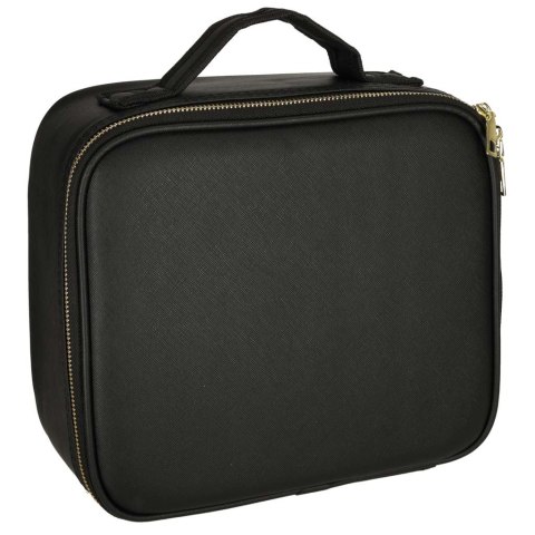 Kosmetyczka organizer na kosmetyki biżuterię kuferek z lusterkiem LED czarny Kik Sp. z o. o. Sp. k. Kosmetyczka organizer na kosmetyki biżuterię kuferek z lusterkiem LED czarny Kik Sp. z o. o. Sp. k.