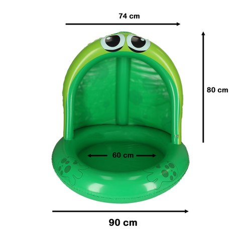 Basen dmuchany ogrodowy dla dziecka brodzik z daszkiem żaba 95cm Kik Sp. z o. o. Sp. k. Basen dmuchany ogrodowy dla dziecka brodzik z daszkiem żaba 95cm Kik Sp. z o. o. Sp. k.