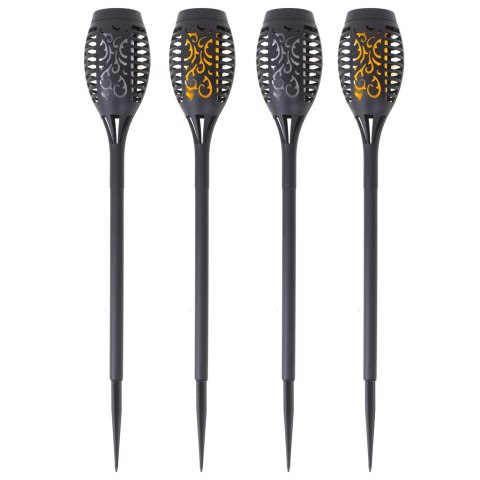 Lampy solarne ogrodowe pochodnie 12LED 4szt. Kik Sp. z o. o. Sp. k. Lampy solarne ogrodowe pochodnie 12LED 4szt. Kik Sp. z o. o. Sp. k.