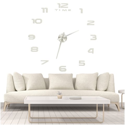 Zegar ścienny naklejany na ścianę 3D lustrzany DIY duży nowoczesny 80-120cm XL Kik Sp. z o. o. Sp. k. Zegar ścienny naklejany na ścianę 3D lustrzany DIY duży nowoczesny 80-120cm XL Kik Sp. z o. o. Sp. k.