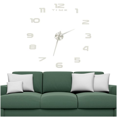 Zegar ścienny naklejany na ścianę 3D lustrzany DIY duży nowoczesny 80-120cm XL Kik Sp. z o. o. Sp. k. Zegar ścienny naklejany na ścianę 3D lustrzany DIY duży nowoczesny 80-120cm XL Kik Sp. z o. o. Sp. k.