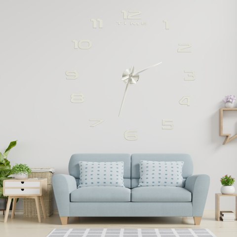Zegar ścienny naklejany na ścianę 3D lustrzany DIY duży nowoczesny 80-120cm XL Kik Sp. z o. o. Sp. k. Zegar ścienny naklejany na ścianę 3D lustrzany DIY duży nowoczesny 80-120cm XL Kik Sp. z o. o. Sp. k.