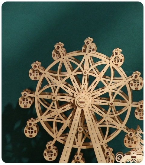 DREWNIANE PUZZLE 3D DIABELSKI MŁYN DIY DREWNIANE PUZZLE 3D DIABELSKI MŁYN DIY