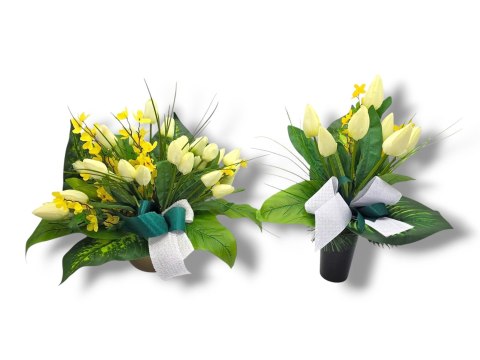 WIOSENNY BUKIET WKŁAD DO WAZONU TULIPANY KWIATY NA CMENTARZ GRÓB POMNIK WIOSENNY BUKIET WKŁAD DO WAZONU TULIPANY KWIATY NA CMENTARZ GRÓB POMNIK